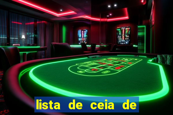 lista de ceia de natal completa